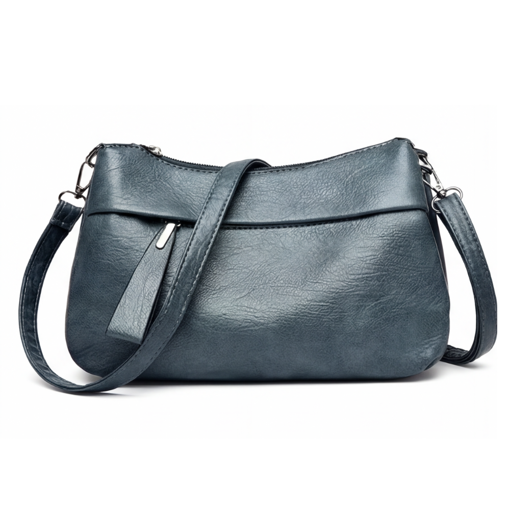 UrbanEase™ | Weiche Kunstleder-Crossbody-Bag – 3 Fächer