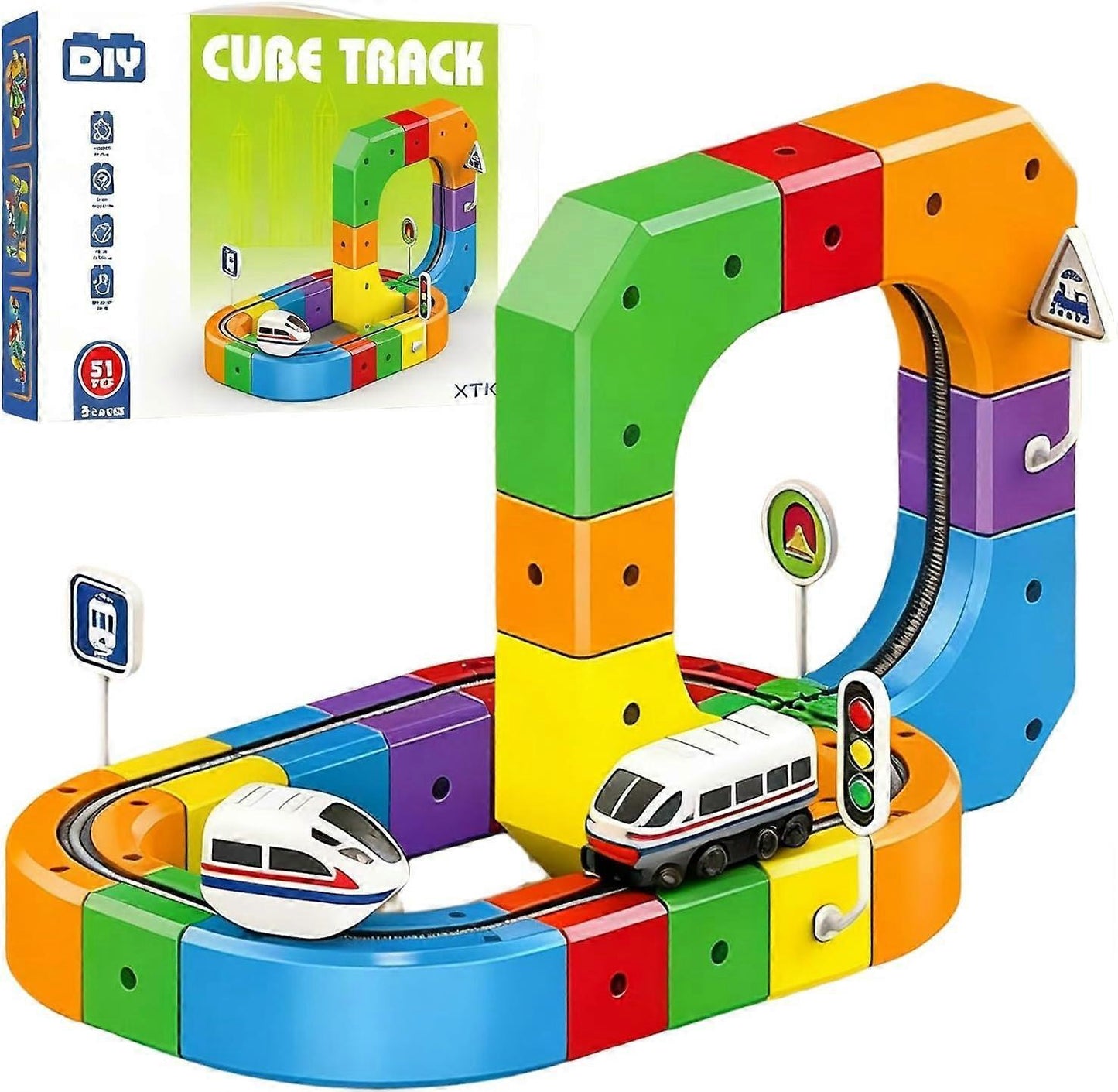 DIY Cube Track – Creatief & Actief | Creatieve DIY Treinbaan