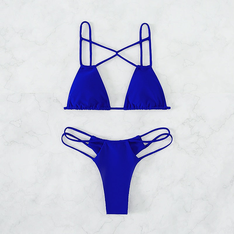 Isadora™ - Cross String Bikini Set