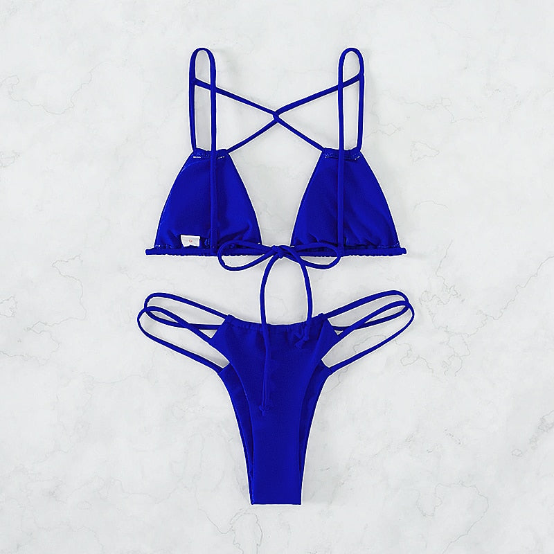 Isadora™ - Cross String Bikini Set
