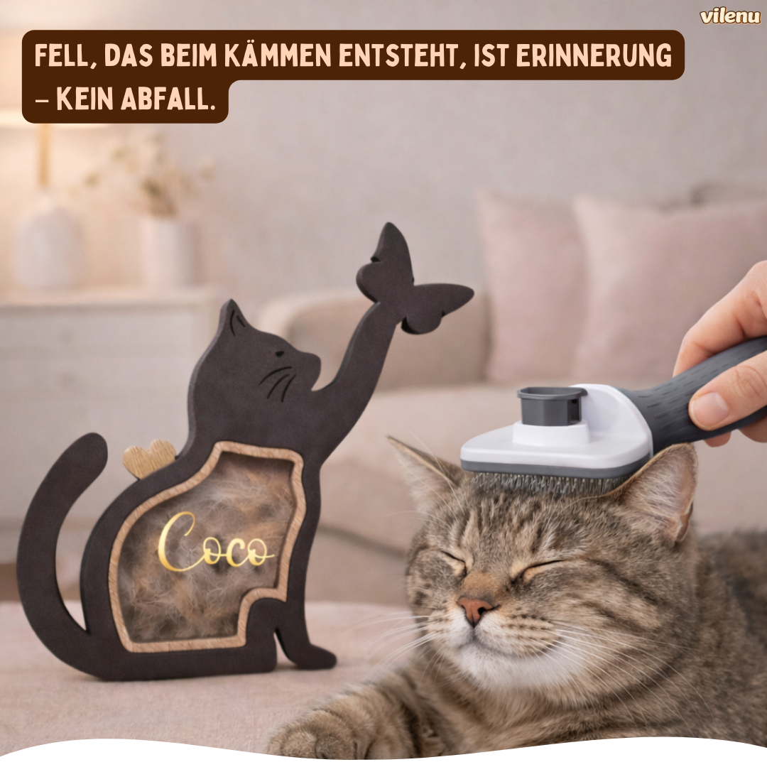 Fellora™ - Personalisierte Erinnerungsbox für Katzenfell