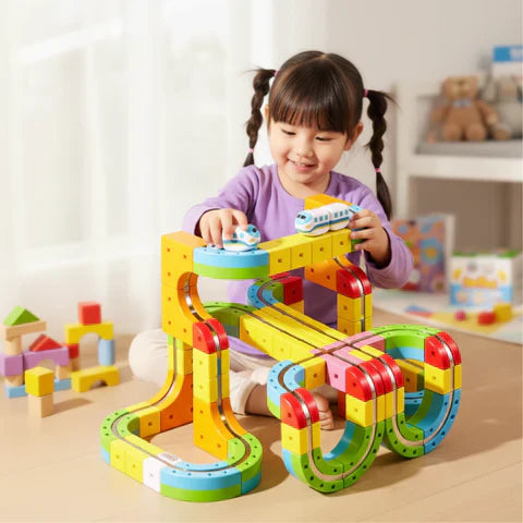 DIY Cube Track – Creatief & Actief | Creatieve DIY Treinbaan