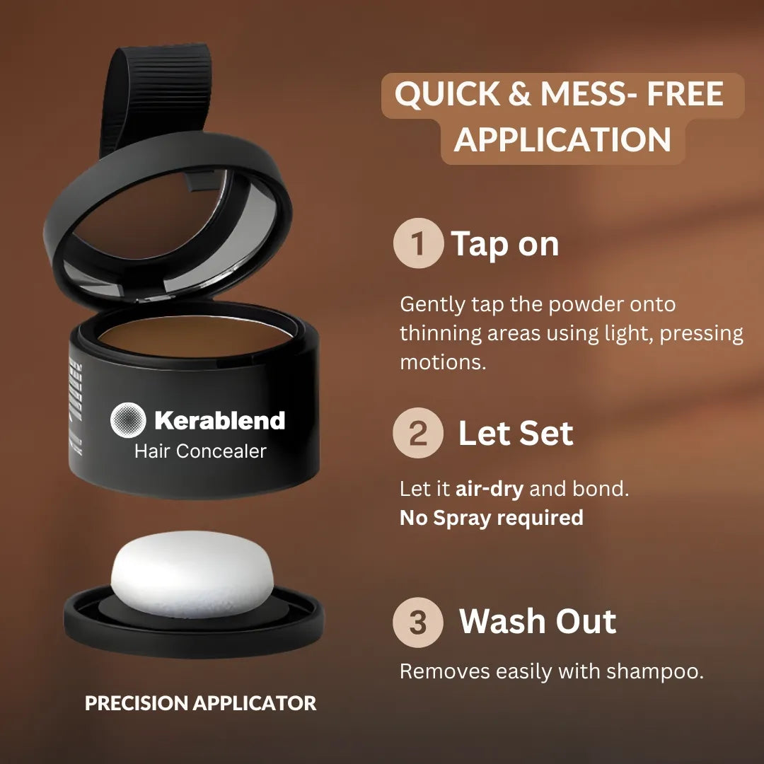 1 + 1 GRATIS | Kerablend™ Mineral-Haarverdichtung | Sofort volleres Haar in 60 Sekunden