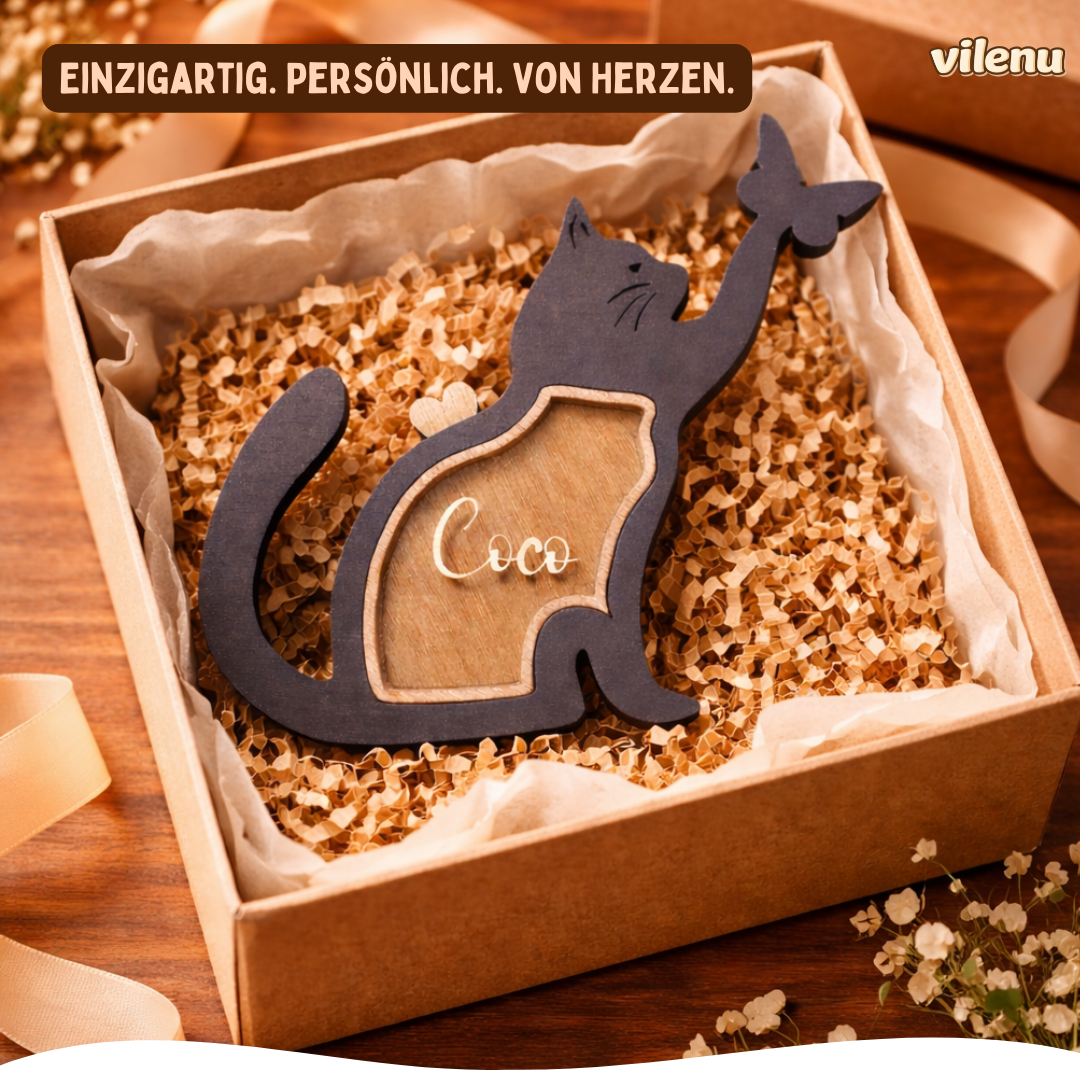 Fellora™ - Personalisierte Erinnerungsbox für Katzenfell