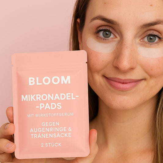 2 + 2 GRATIS | Bloom™ | Microneedling Augenpads für glatte Augenpartien