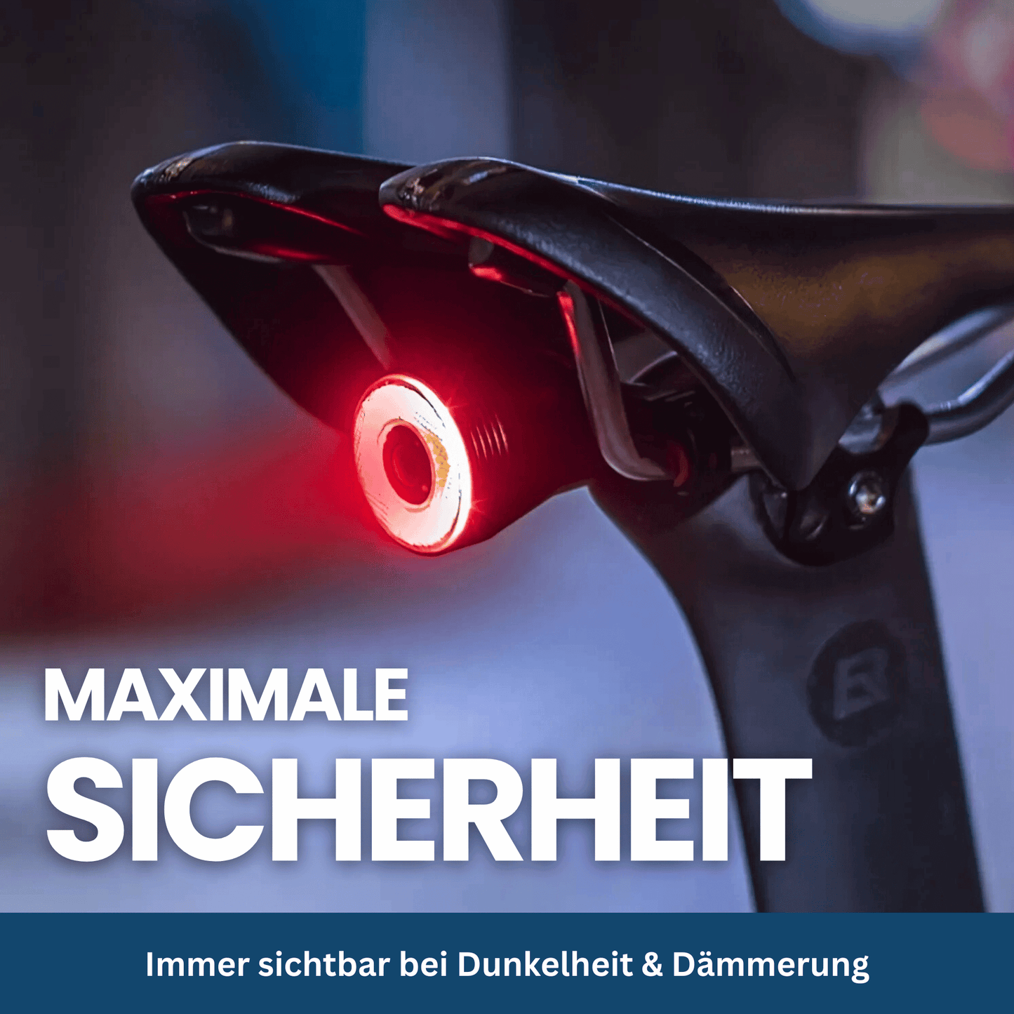 SafeRide Smart Rücklicht | Intelligente Bremslicht-Technologie für Fahrräder