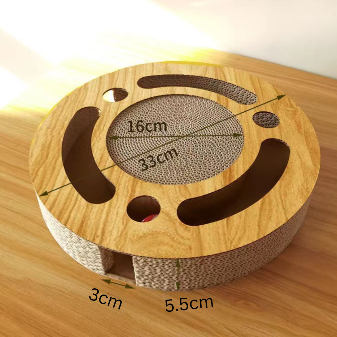 Interaktives Katzen-Kratzspielzeug mit Labyrinth | Spielen, Kratzen &amp; Beschäftigung