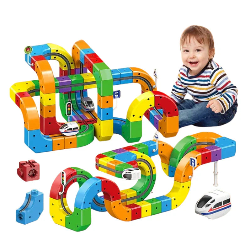 DIY Cube Track – Creatief & Actief | Creatieve DIY Treinbaan