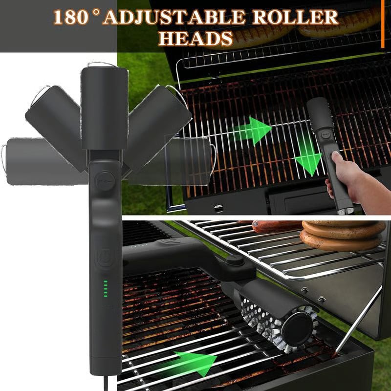 GrillPro™ | Kabellose elektrische BBQ-Bürste mit verstellbarem Winkel