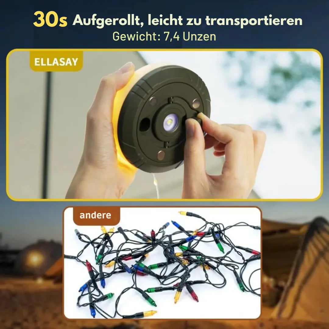 4-in-1 Multifunktions-Campinglicht | Licht, Strom & Komfort
