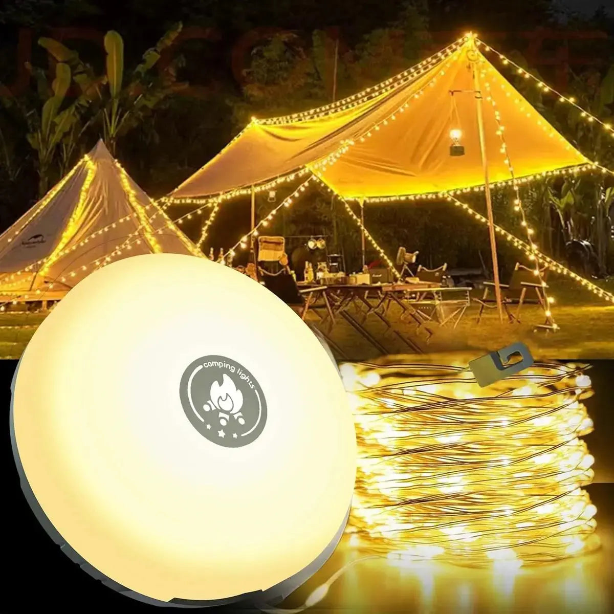4-in-1 Multifunktions-Campinglicht | Licht, Strom & Komfort
