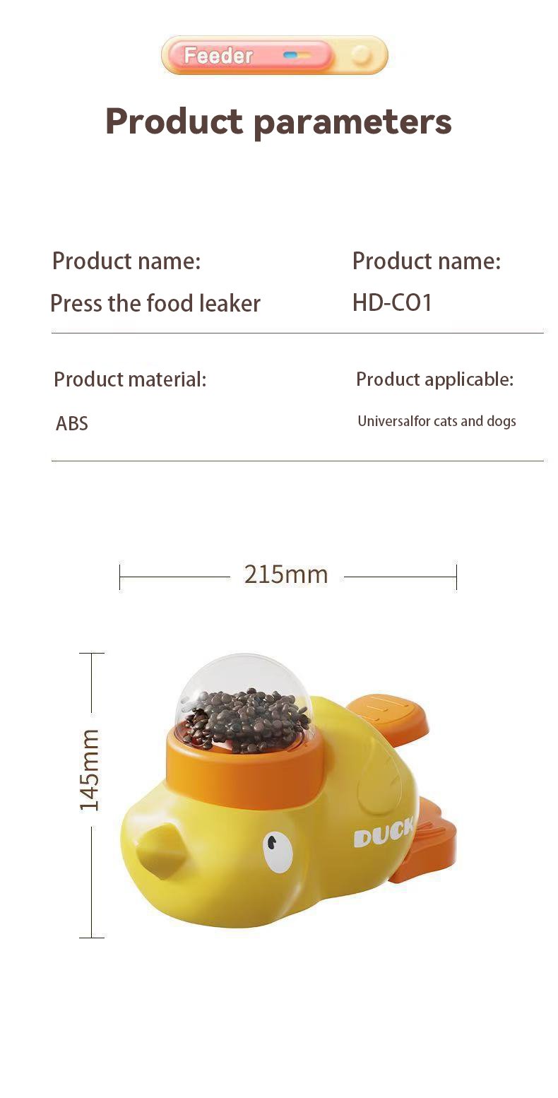 DuckFun™ | Interaktiver Mini-Futterspender für Haustiere