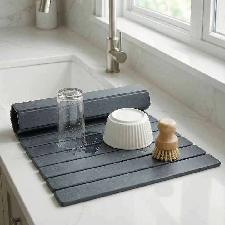 Stein Abtropfmatte | Saubere, trockene Arbeitsflächen ohne Aufwand