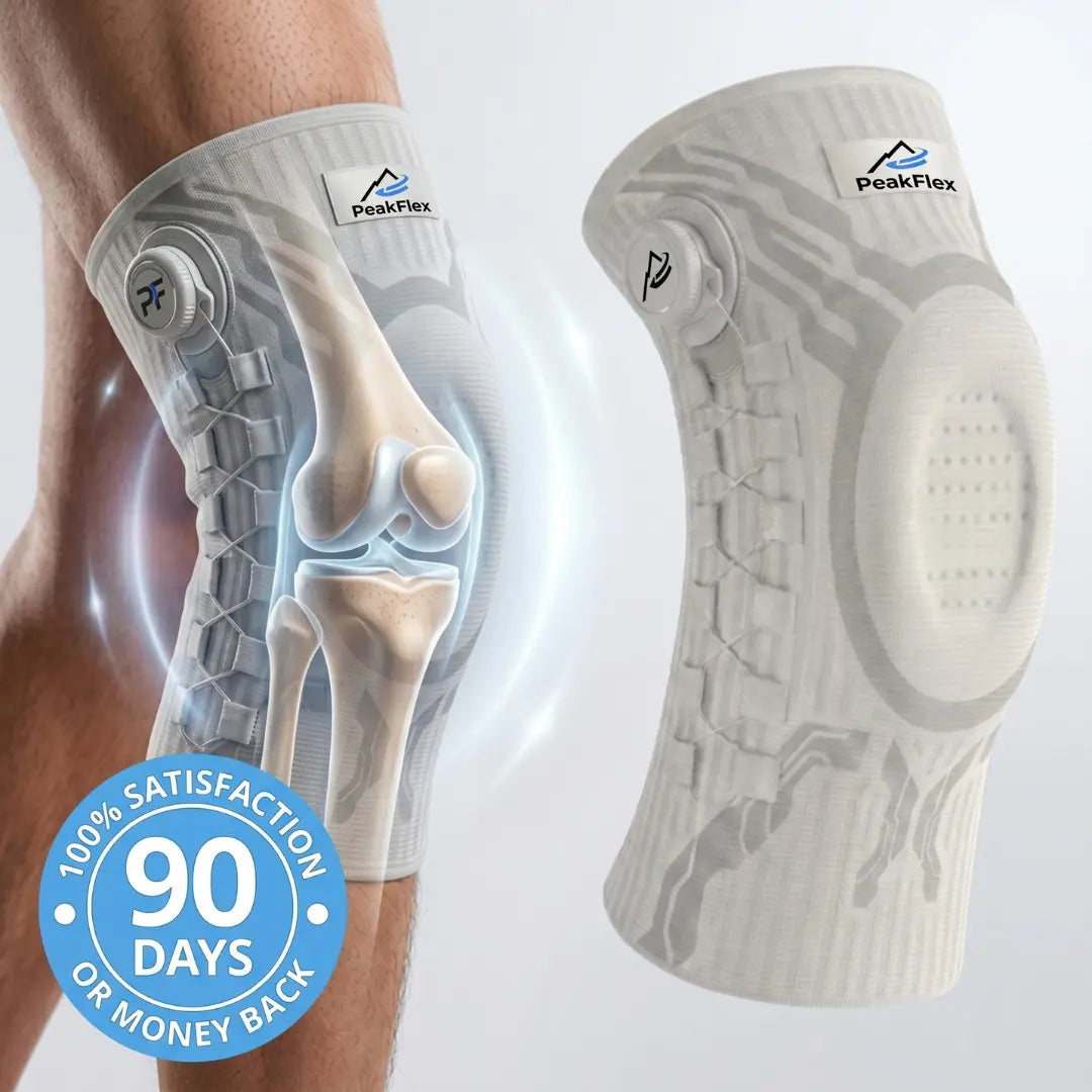 Die Peakflex-Kniebandage bietet zuverlässige Unterstützung für täglichen Komfort