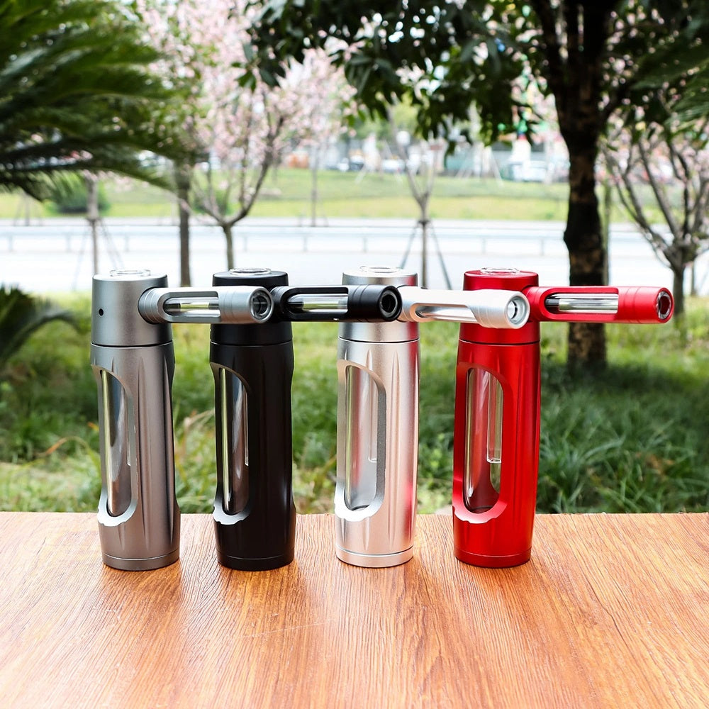 ZenPuff Luxus-Wasserflasche aus Aluminium/Glas