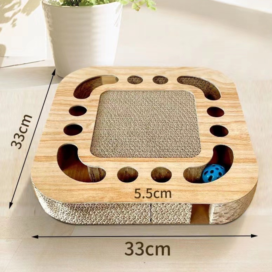 Interaktives Katzen-Kratzspielzeug mit Labyrinth | Spielen, Kratzen &amp; Beschäftigung