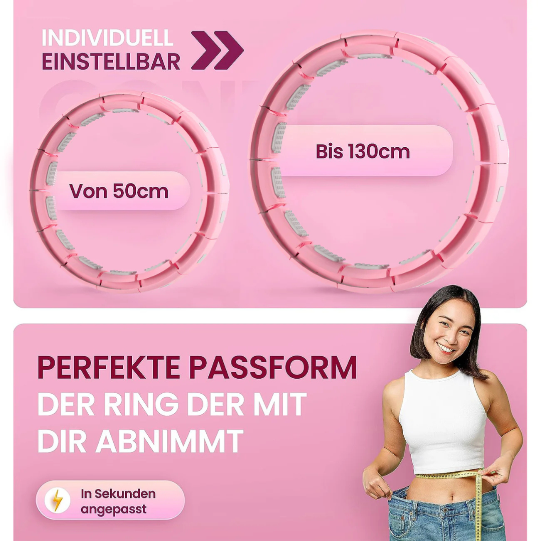 SlimHoop™ | Smart Hula Hoop mit Kalorienzähler für effektives Training zuhause