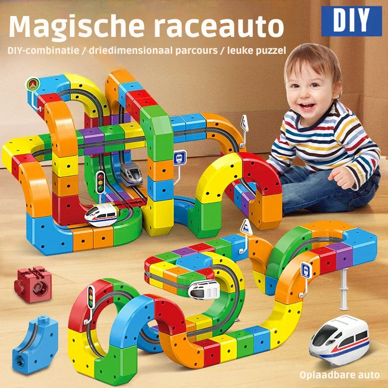 DIY Cube Track – Creatief & Actief | Creatieve DIY Treinbaan