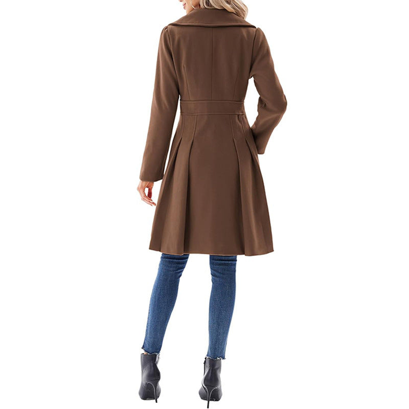 A-Line Tweed Mantel für Damen | Elegante, schlanke Silhouette