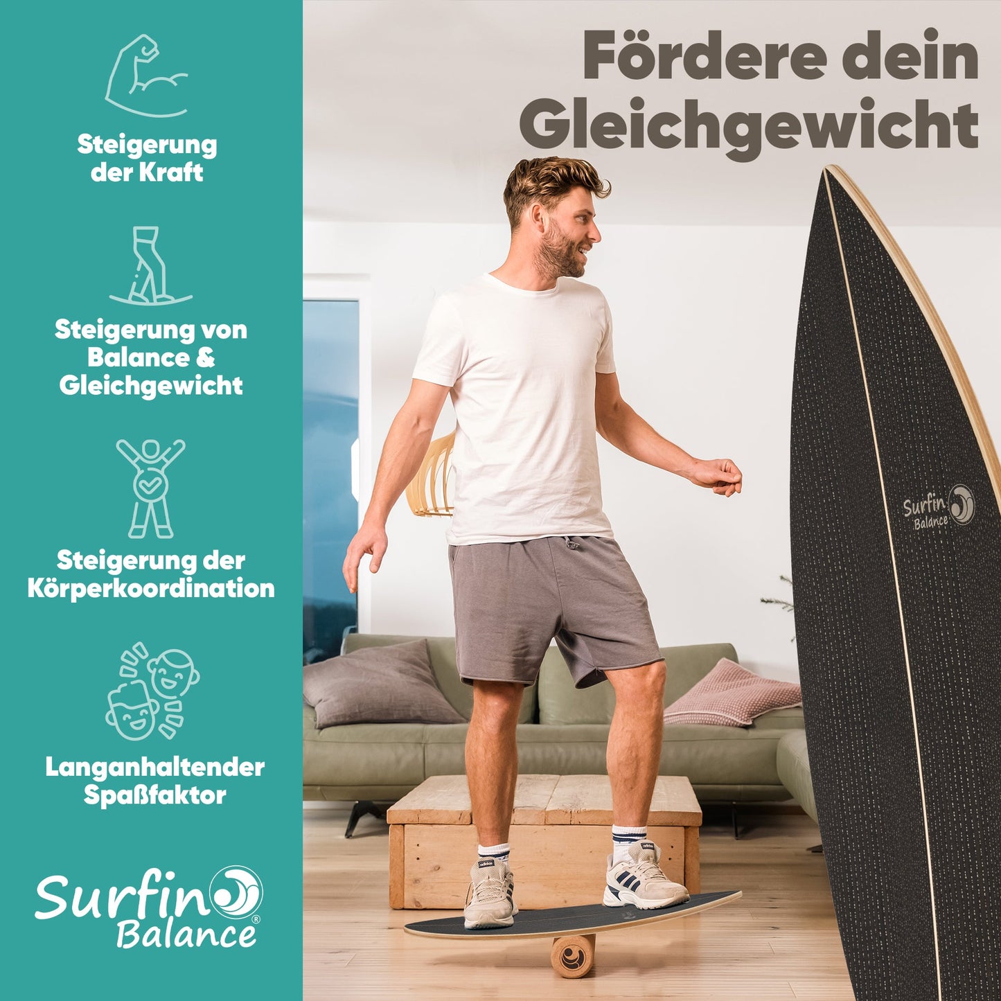 RideBalance™ Komplett-Trainer für eine stärkere Rumpfmuskulatur