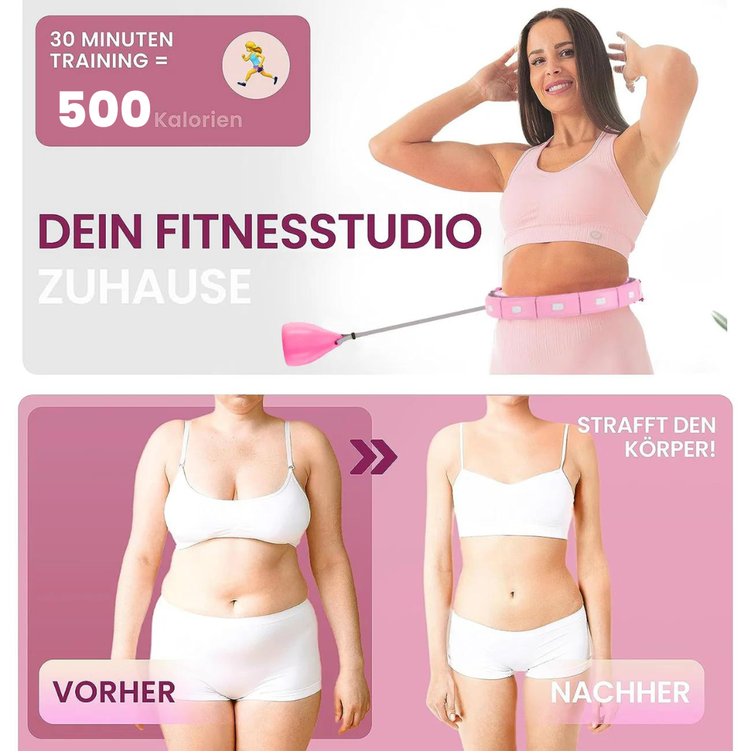 SlimHoop™ | Smart Hula Hoop mit Kalorienzähler für effektives Training zuhause