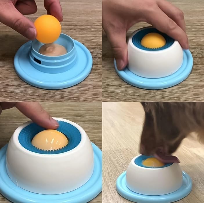 50% RABATT | FeedFlow™ | Interaktiver Anti-Schling-Lecknapf mit Rotationssystem & starkem Saugnapf