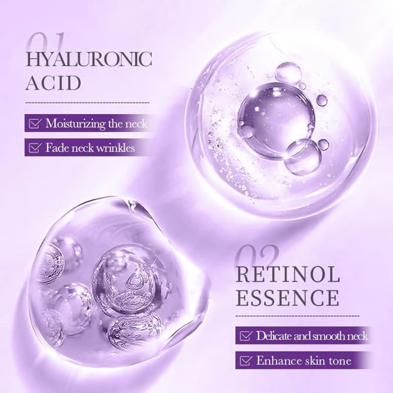 Nackencreme mit Rollenmassage 🧴 Kollagen & Hyaluronsäure | Strafft den Hals, reduziert Falten & Doppelkinn ✨