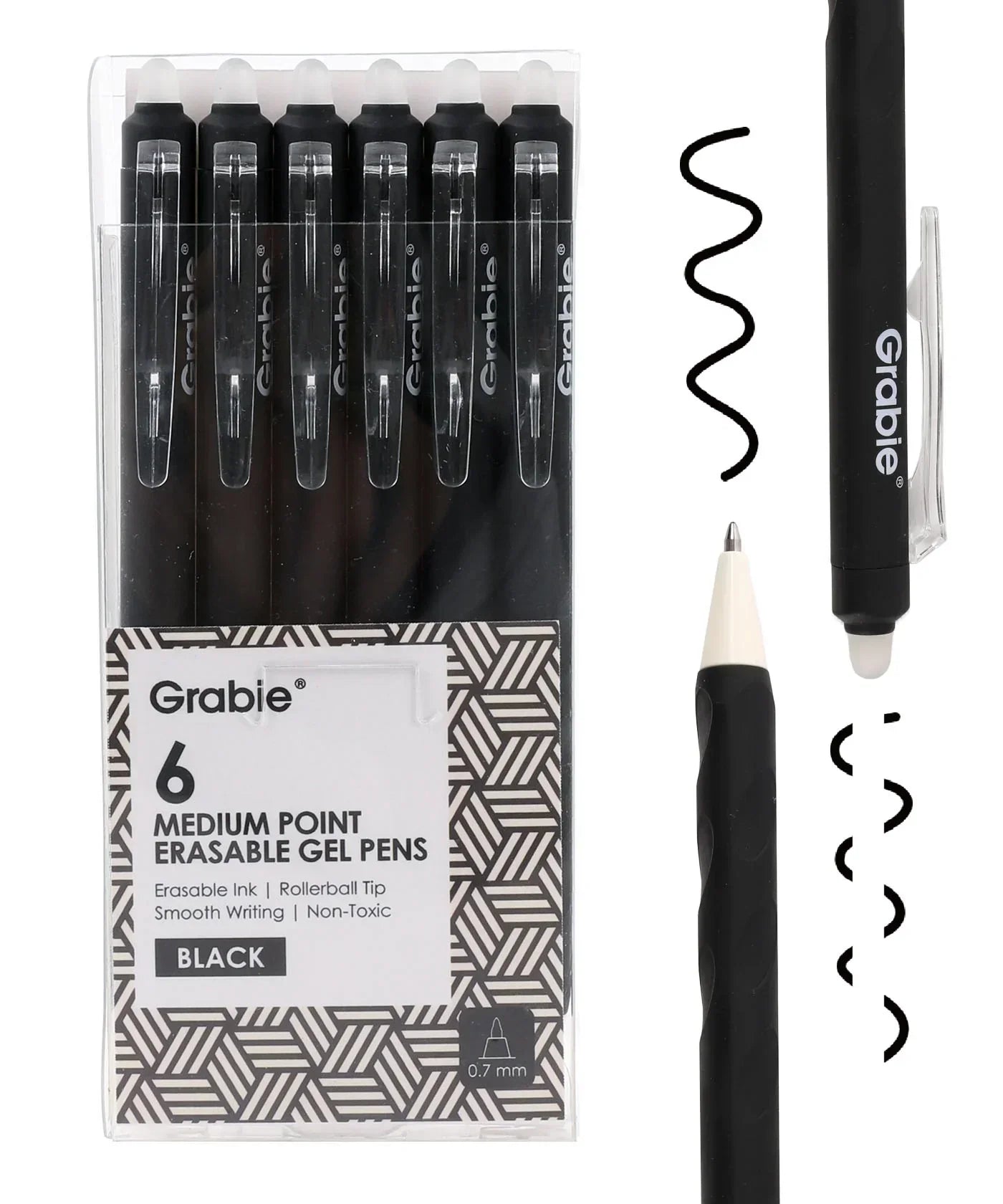 Set mit radierbaren Gelstiften mittlerer Spitze