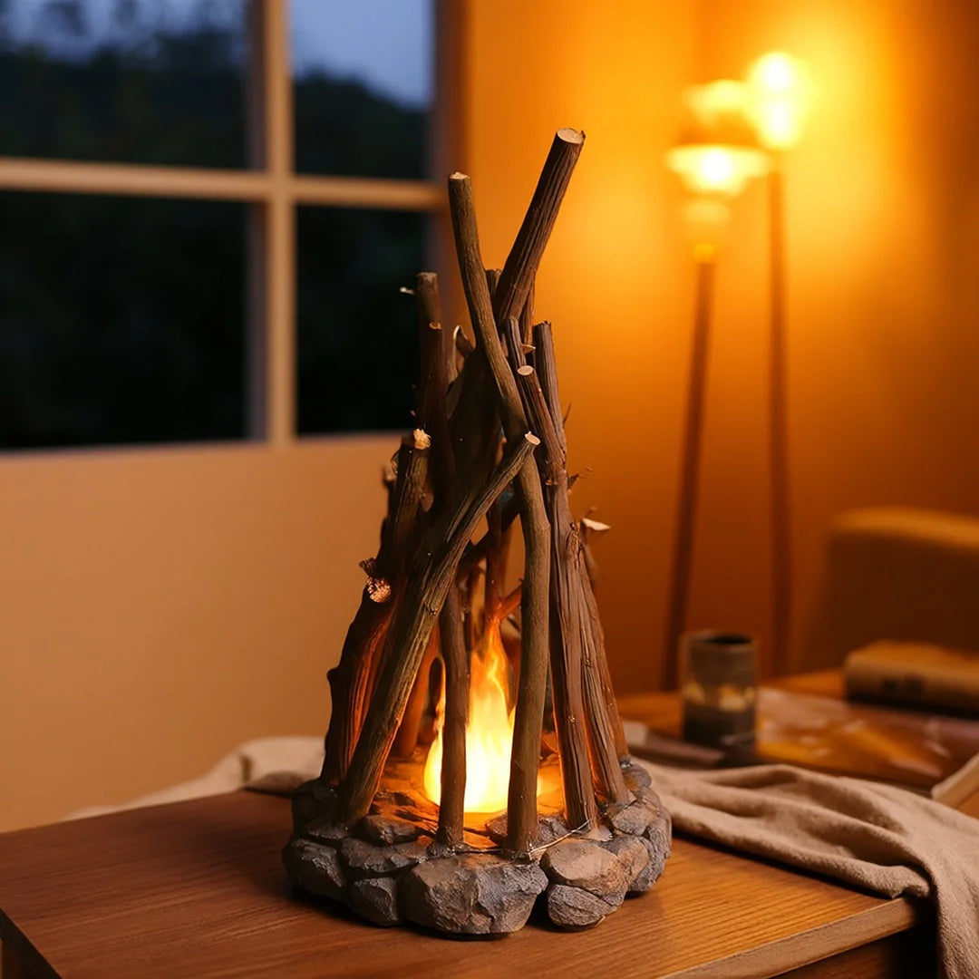 GlowWood™ | Gemütliche rustikale Wärme mit beruhigendem Umgebungslicht
