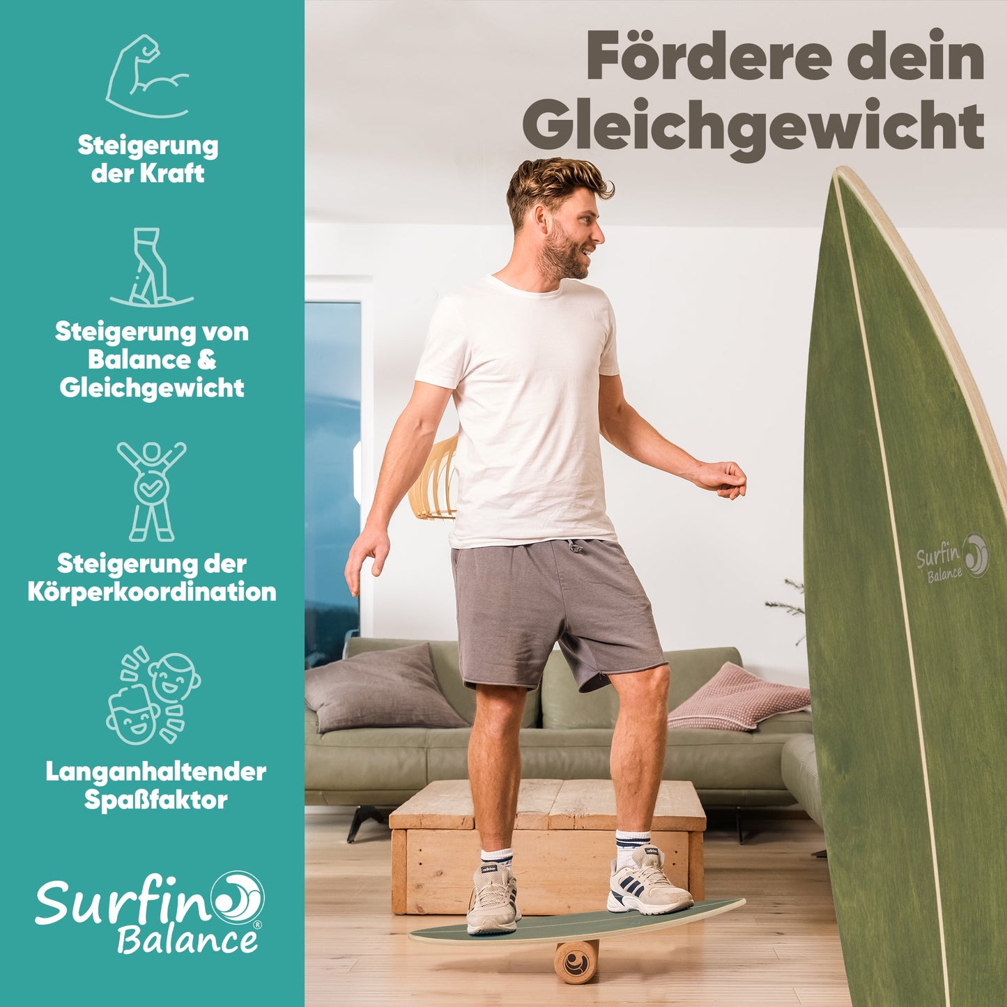 RideBalance™ Komplett-Trainer für eine stärkere Rumpfmuskulatur