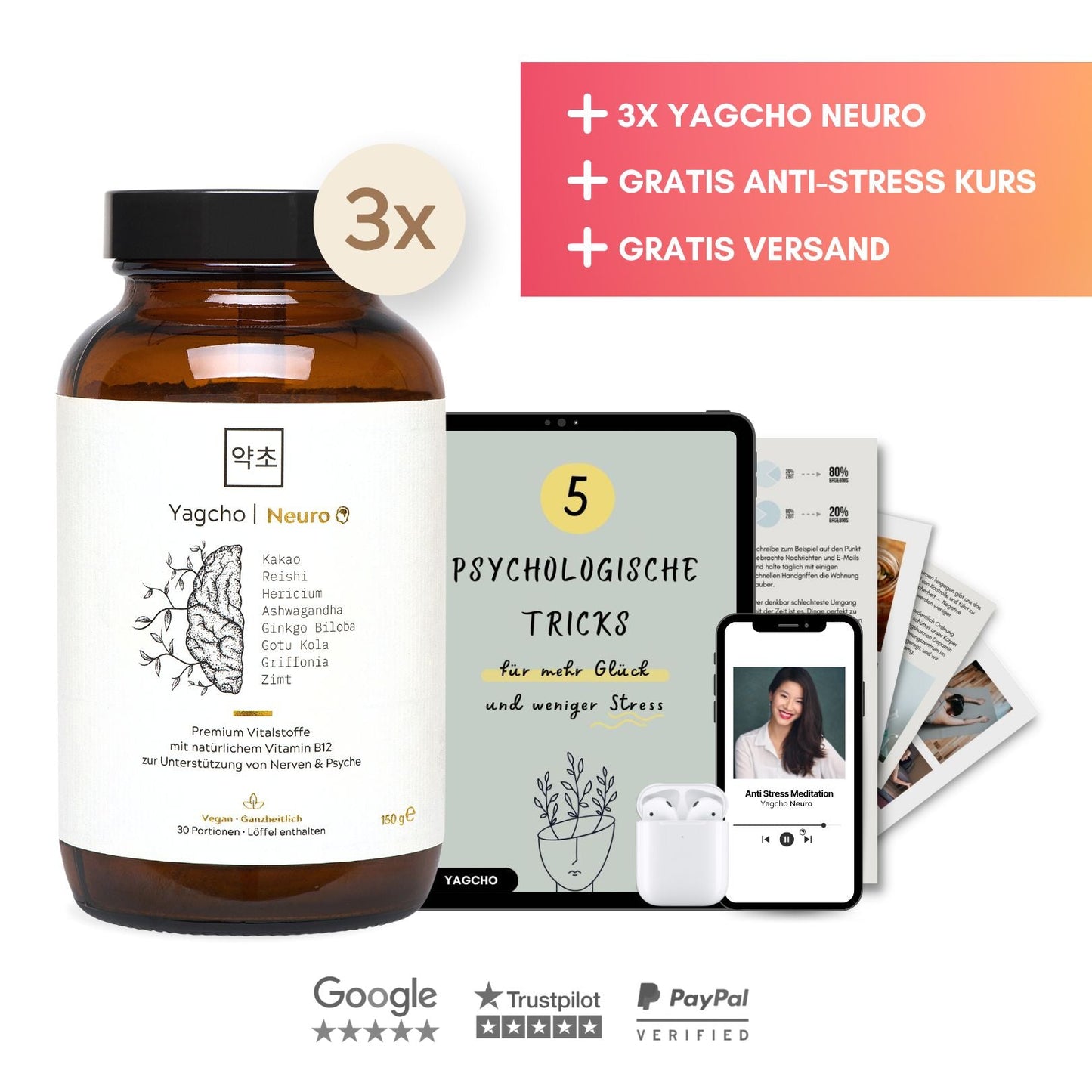 Neurovia™ | Natürlicher Anti-Stress Komplex für mentale Balance