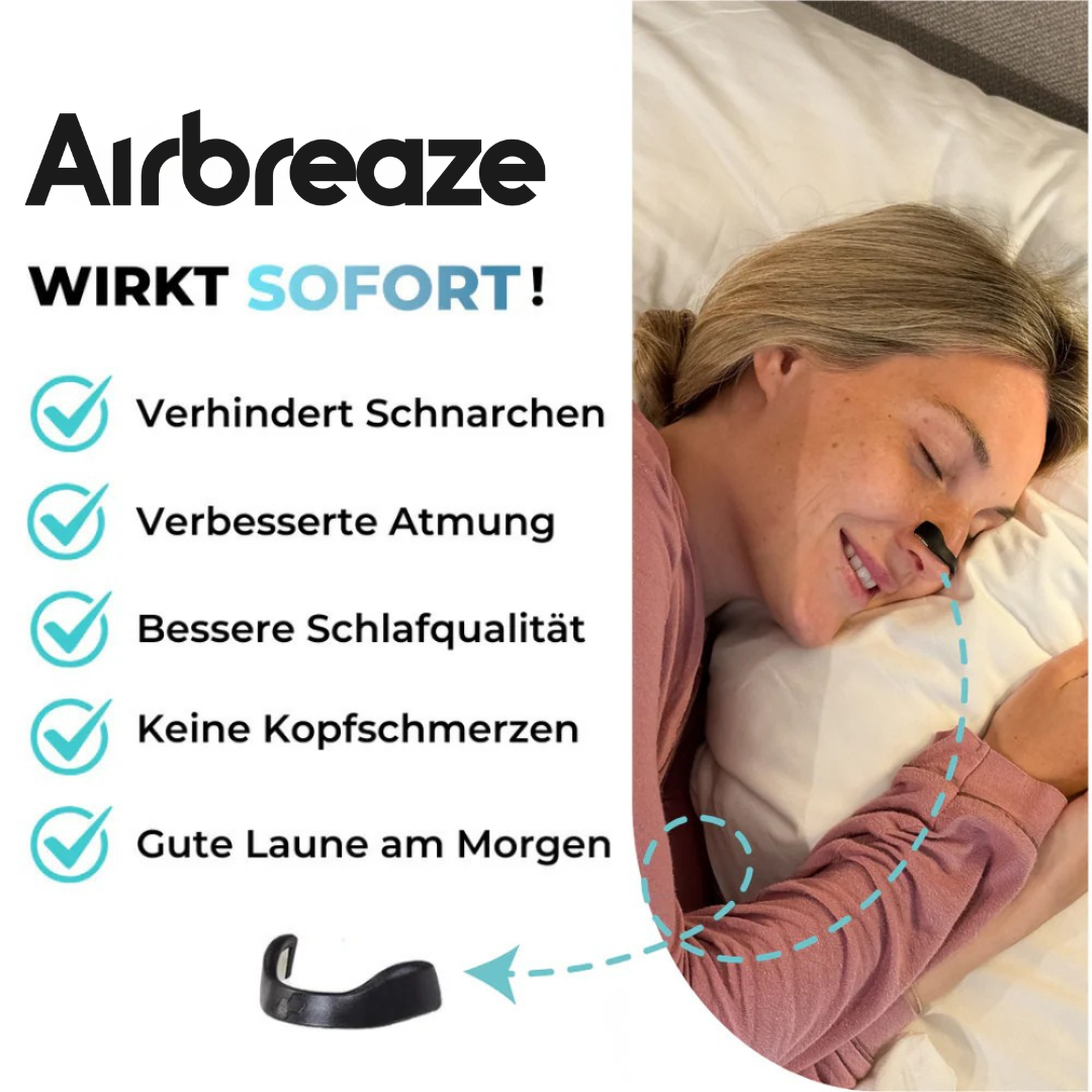 AIRBREAZE | Magnetischer Nasenöffner für bessere Atmung und erholsamen Schlaf