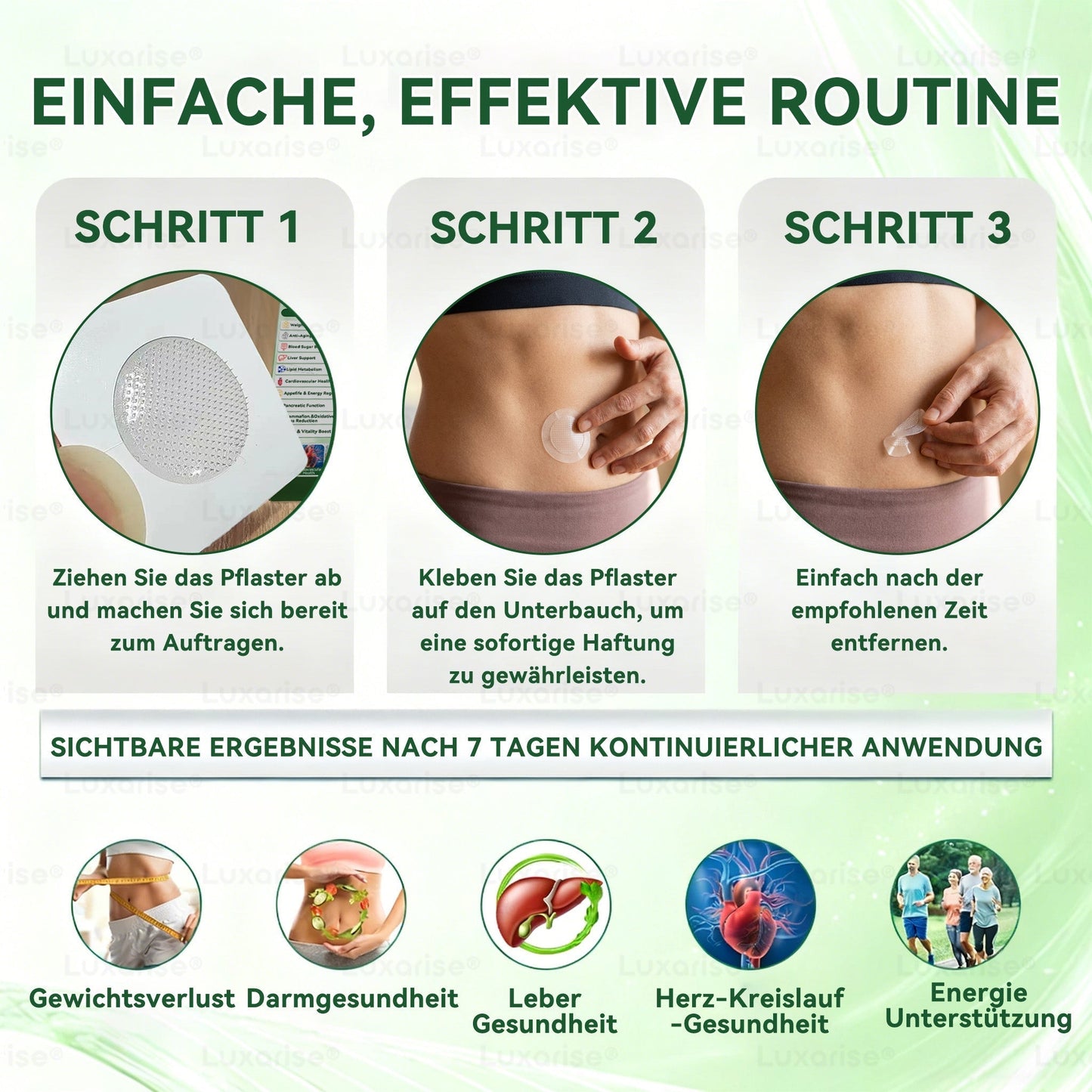 Slimora® | Moringa, Berberin & NAD+ 10-in-1 Nano-Mikronadel-Pflaster | Tägliche Unterstützung für Stoffwechsel und Herzgesundheit