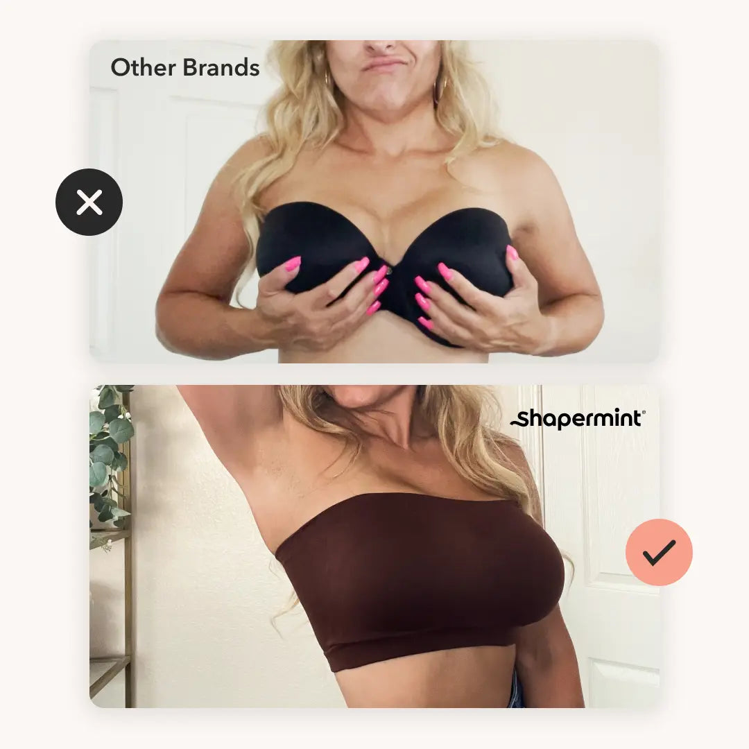 Verwandelbarer, trägerloser Bandeau-BH mit kabellosem Komfort, rutschfestem Halt und abnehmbaren Trägern