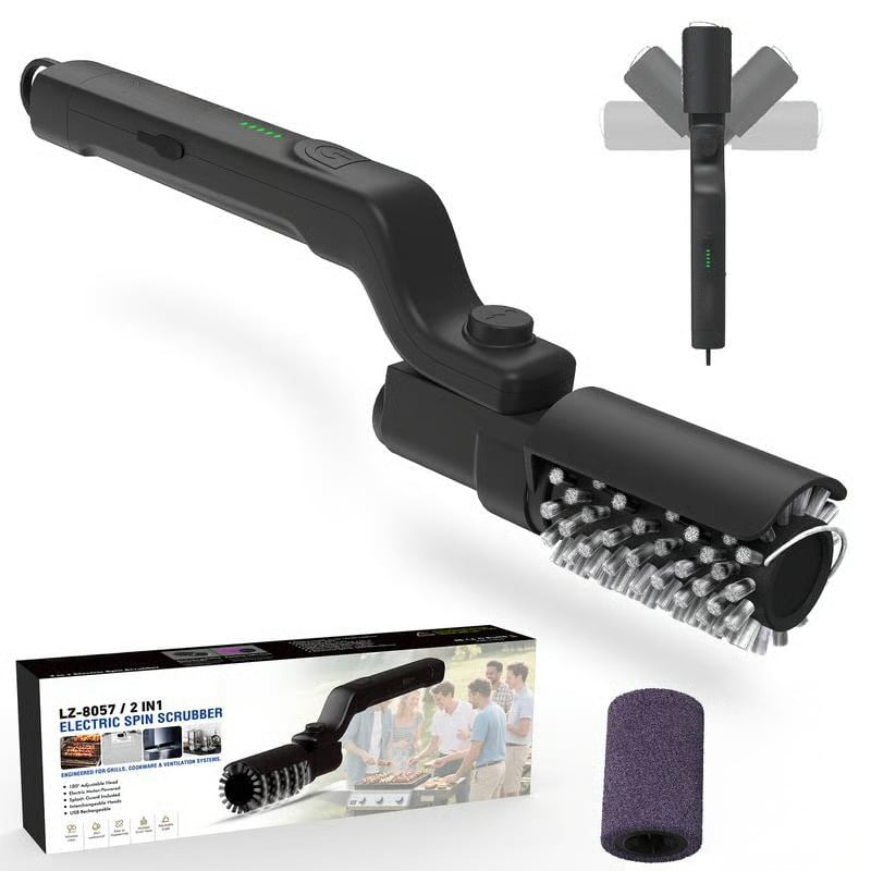 GrillPro™ | Kabellose elektrische BBQ-Bürste mit verstellbarem Winkel