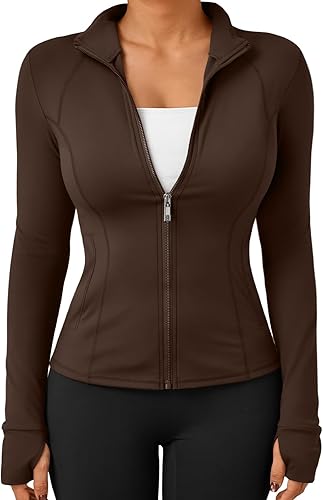 FlexFit Damen Sportjacke | Leichte Fitnessjacke mit Reißverschluss