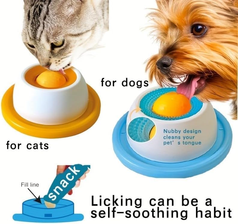 50% RABATT | FeedFlow™ | Interaktiver Anti-Schling-Lecknapf mit Rotationssystem & starkem Saugnapf