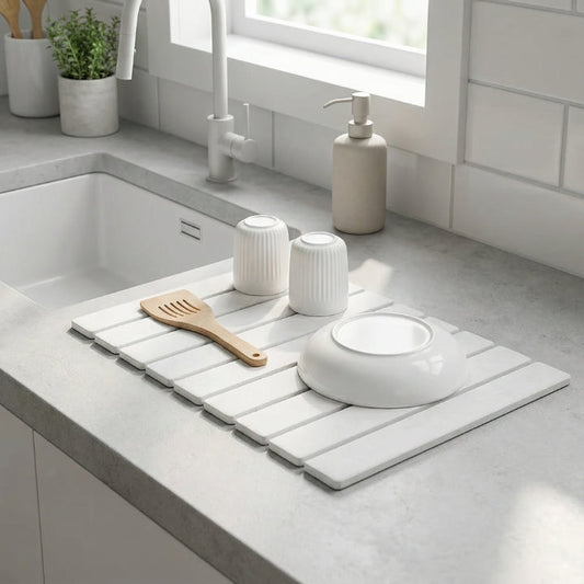 Stein Abtropfmatte | Saubere, trockene Arbeitsflächen ohne Aufwand
