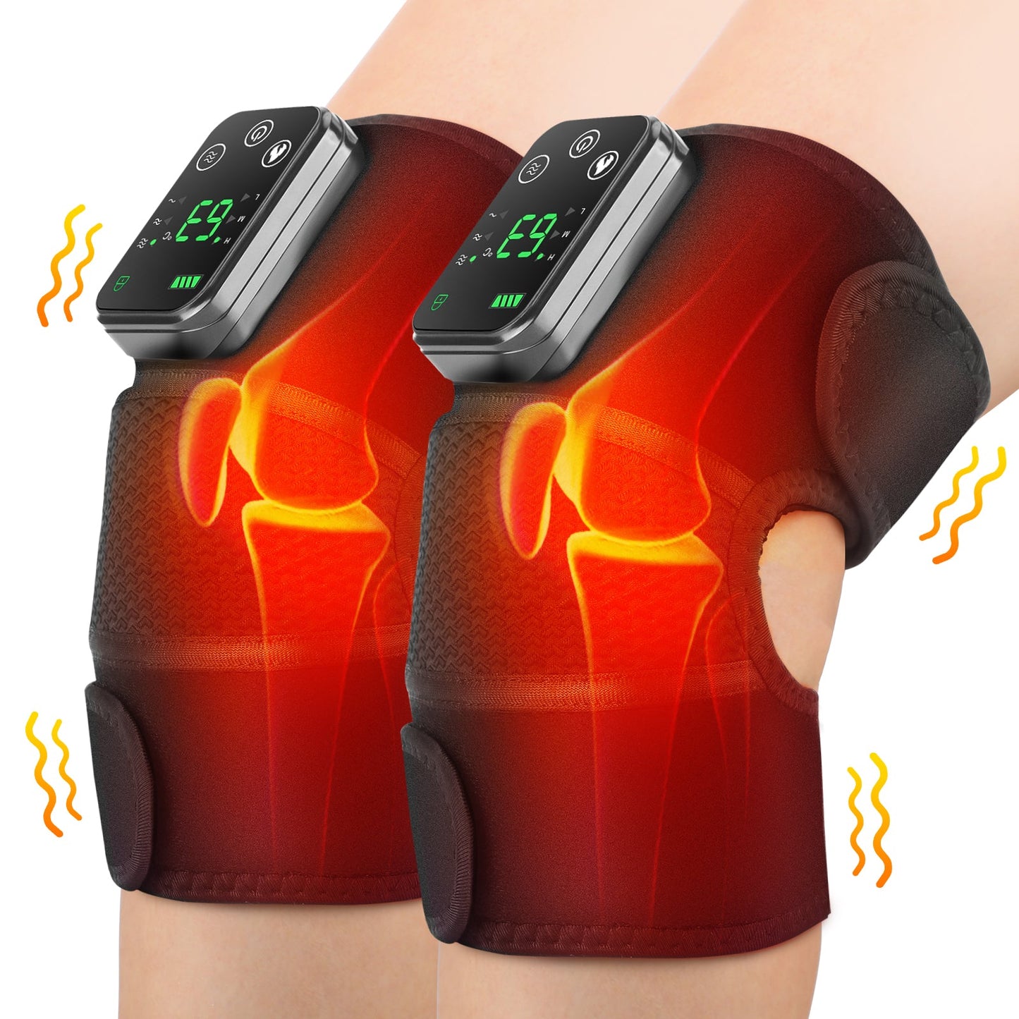ThermaRelief™ | 3-in-1 Wiederaufladbarer Wärme- & Vibrations-Massager für Knie, Ellbogen & Schultern