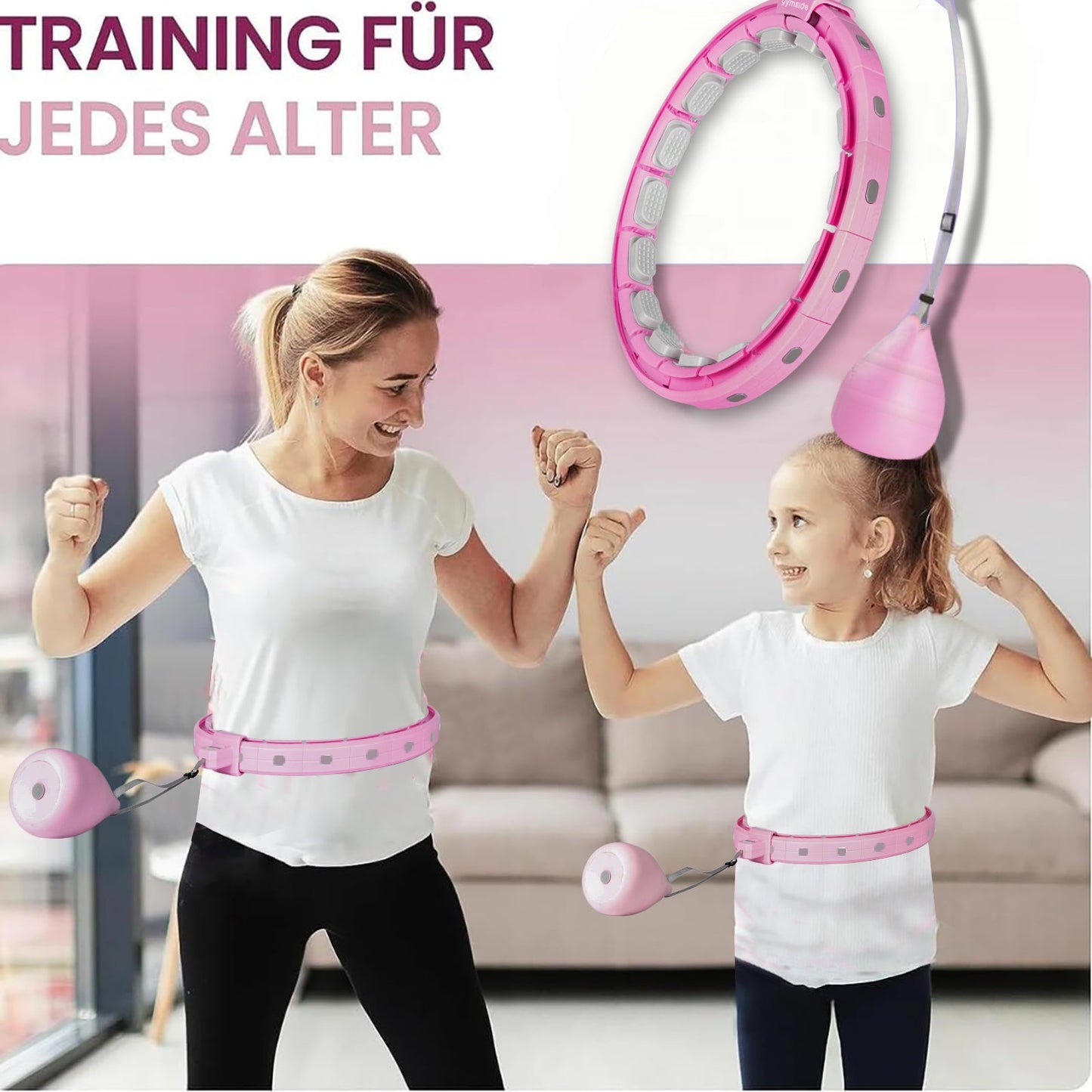 SlimHoop™ | Smart Hula Hoop mit Kalorienzähler für effektives Training zuhause