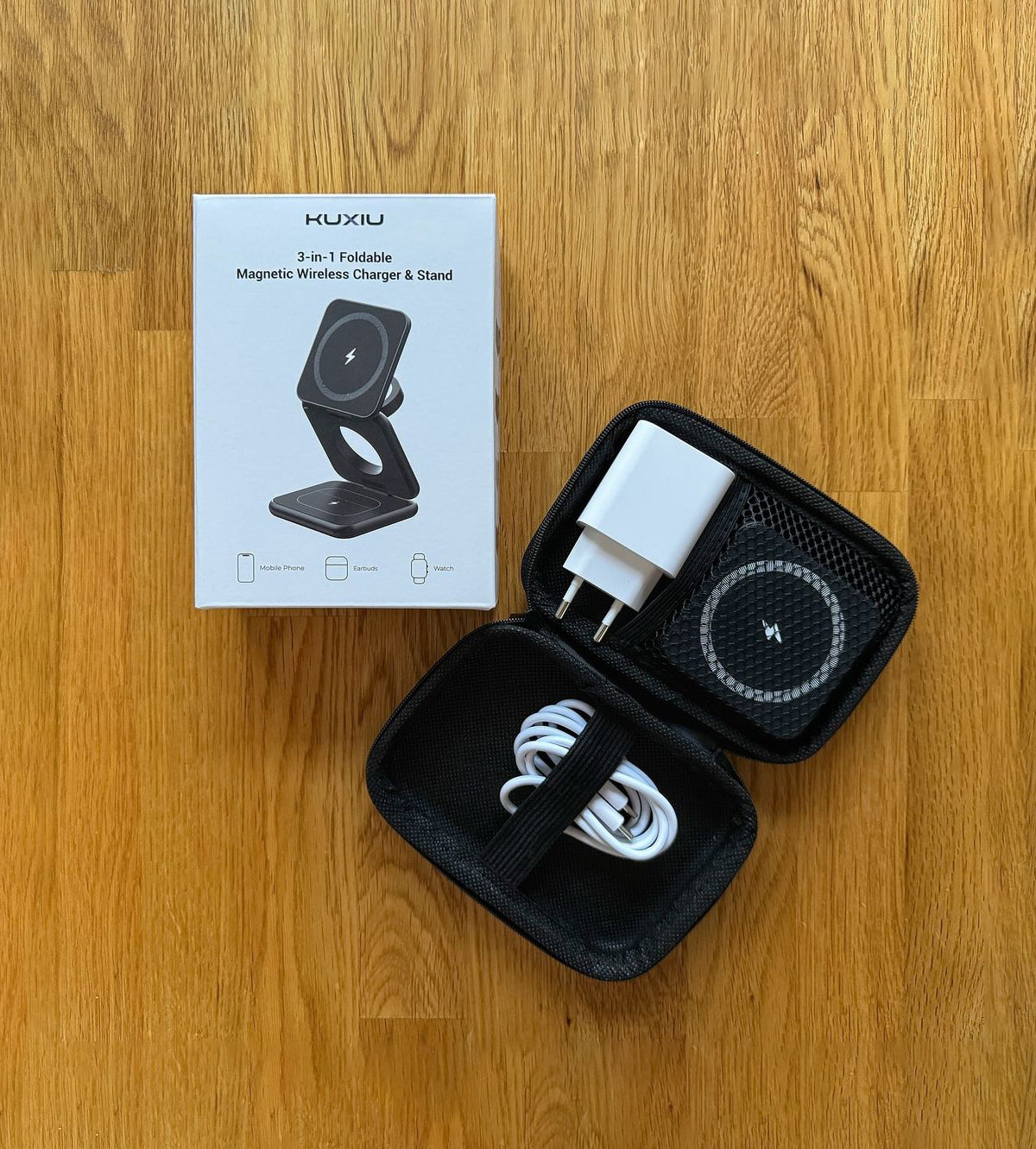 3-in-1 Wireless Charging Stand | Ordnung & Schnellladen