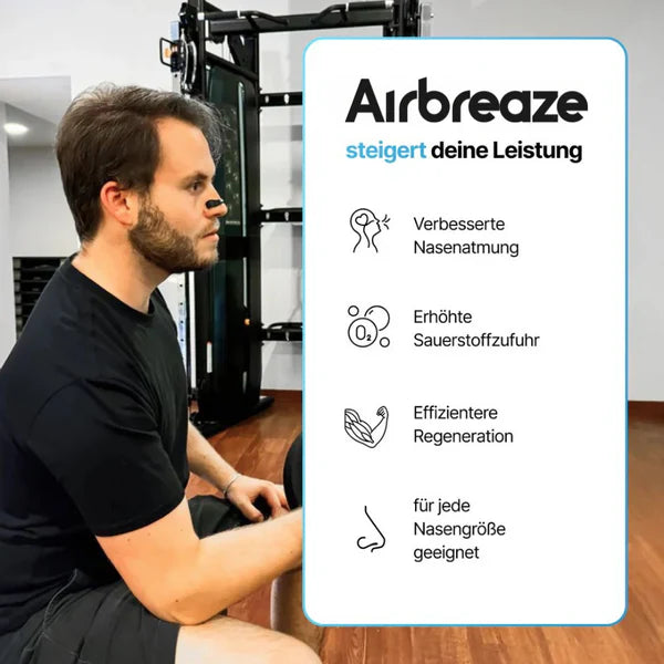 AIRBREAZE | Magnetischer Nasenöffner für bessere Atmung und erholsamen Schlaf