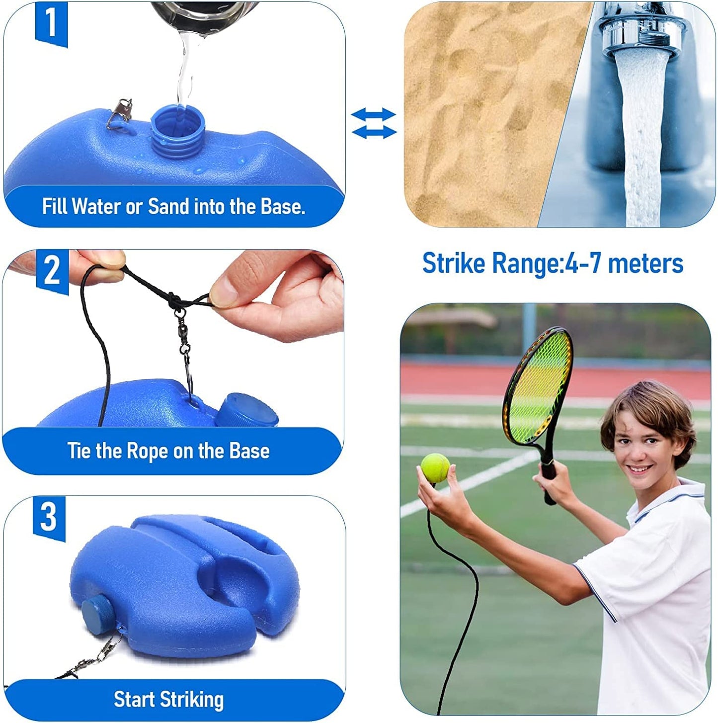 50% Rabatt | SoloRally™ | Tennis-Trainer für effektives Training ohne Partner