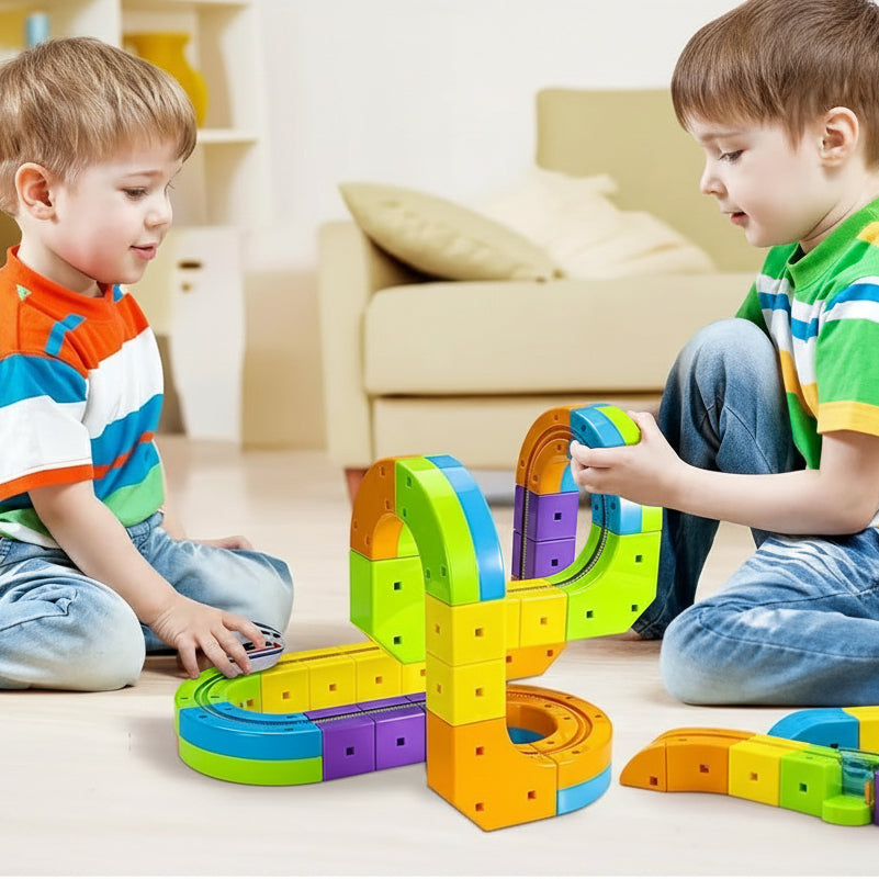 DIY Cube Track – Creatief & Actief | Creatieve DIY Treinbaan