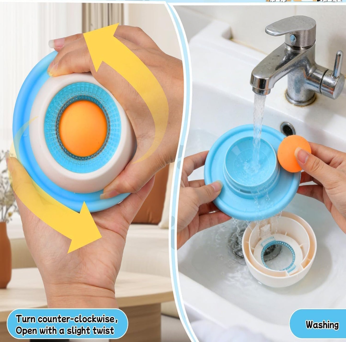 50% RABATT | FeedFlow™ | Interaktiver Anti-Schling-Lecknapf mit Rotationssystem & starkem Saugnapf