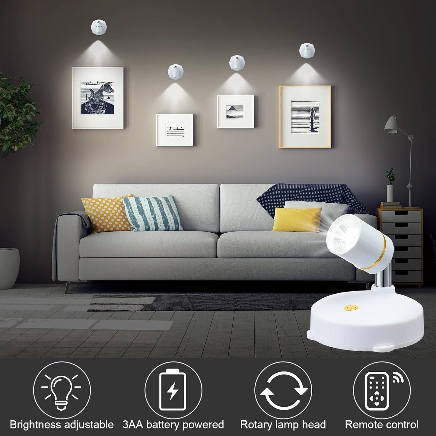 50% Rabat | SpotLight | Kabelloser LED-Strahler [Letzter Tag Rabatt]