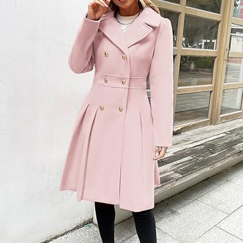 A-Line Tweed Mantel für Damen | Elegante, schlanke Silhouette