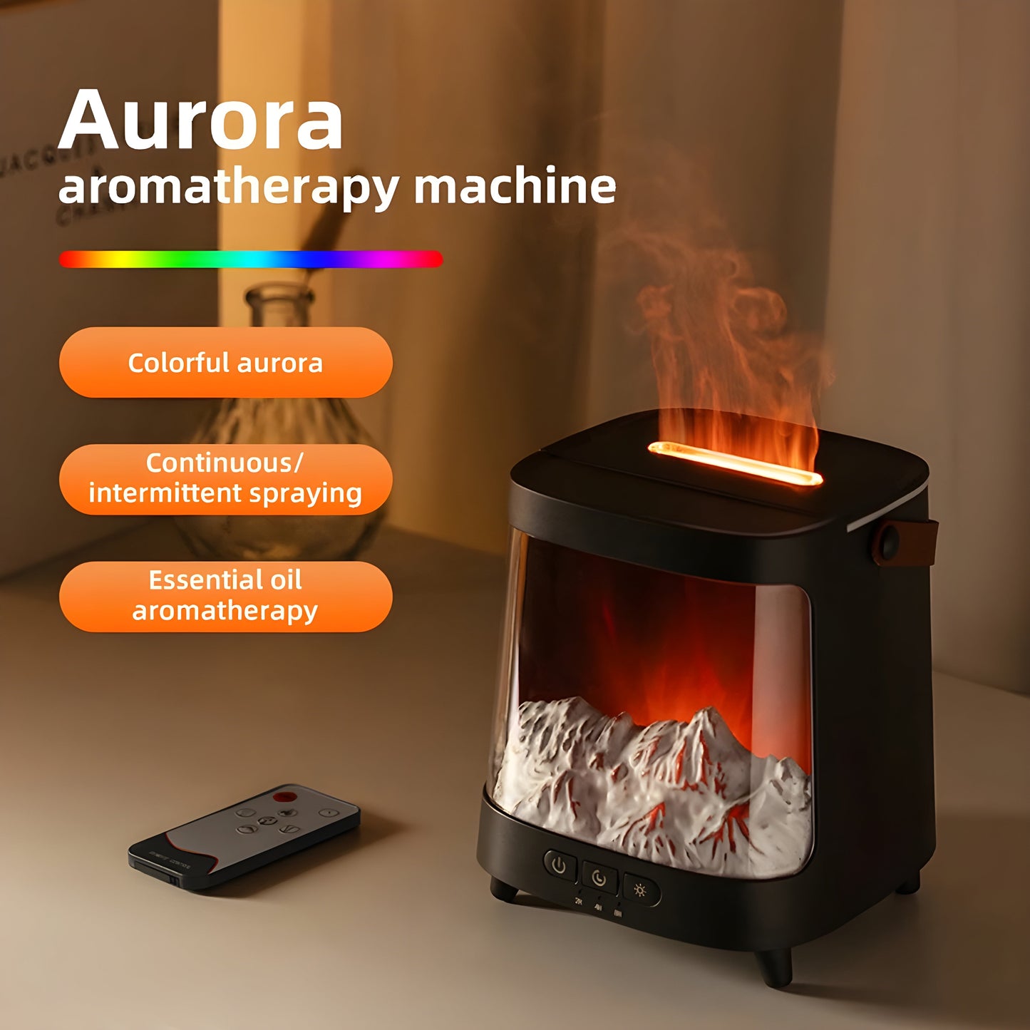 AuroMist | 4-in-1 Aurora Diffuser für Ruhe & Klarheit