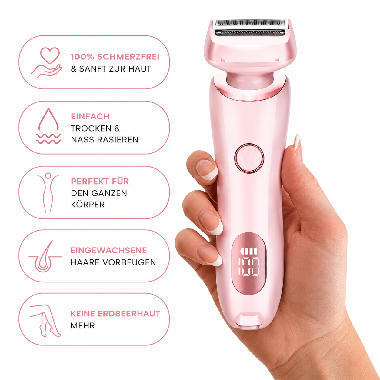 Lunelle™ Haarentfernungs-Set für glatte Haut im Sommer