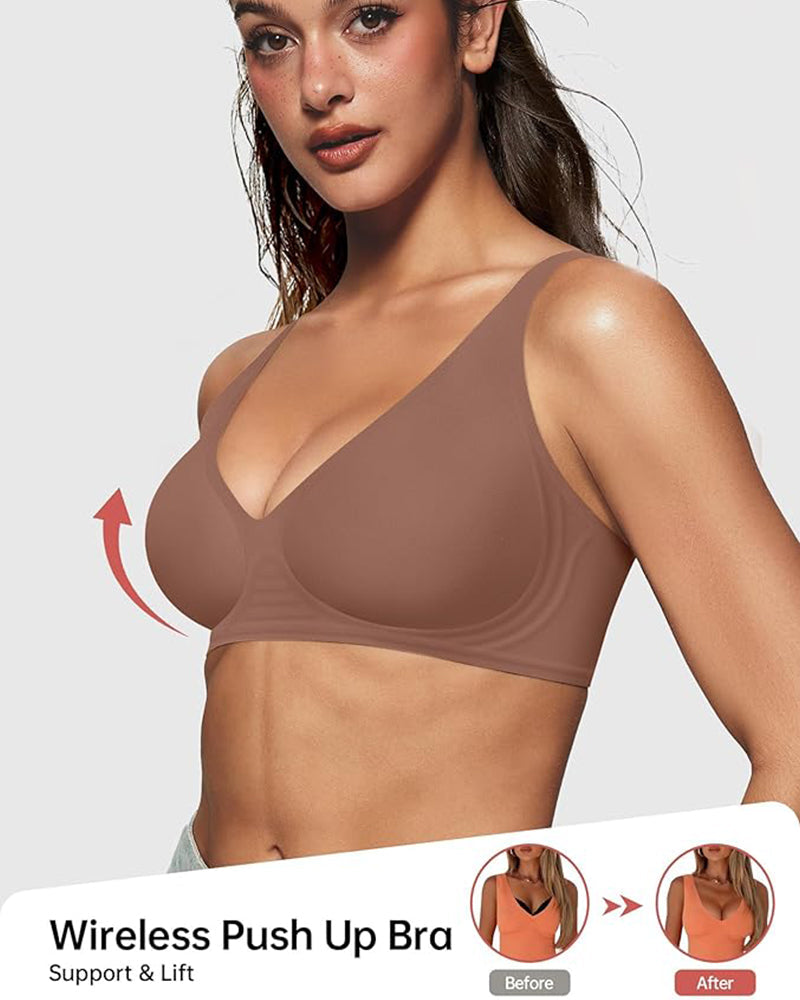 Seamless Deep V Push-Up Bra | Unsichtbar, bequem & kabellos